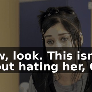 Now, look. This isn't about hating her, OK?
