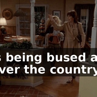 is being bused all over the country?