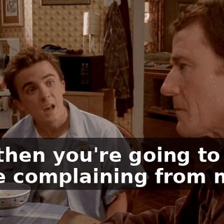 and then you're going to hear some complaining from me.
