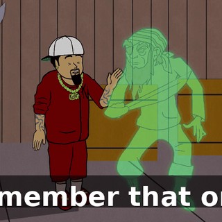 Remember that one.