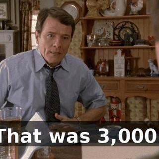 That was $3,000!