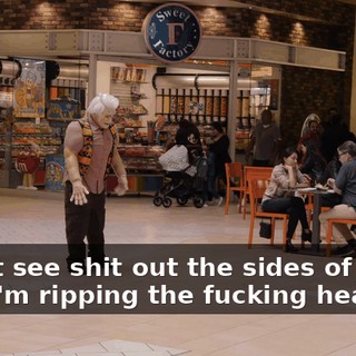 I can't see shit out the sides of my eye! I'm ripping the fucking head off.