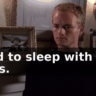 Had to sleep with the pigs.