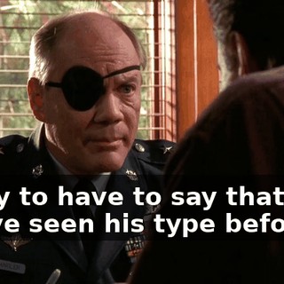 Sorry to have to say that, but I have seen his type before.