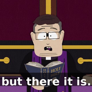 but there it is.