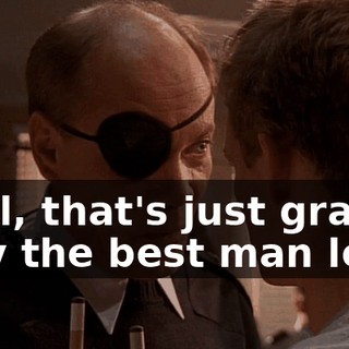 Well, that's just gravy. May the best man lose.