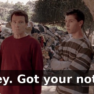 Hey. Got your note.
