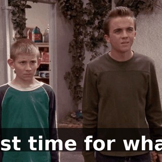 Last time for what?