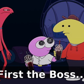 First the Boss...