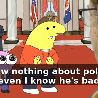 I know nothing about politics, and even I know he's bad.