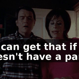 He can get that if he doesn't have a party.