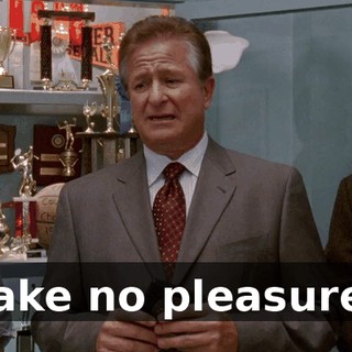 I take no pleasure...