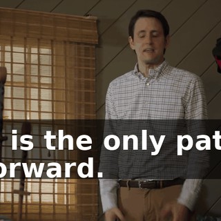 It is the only path forward.