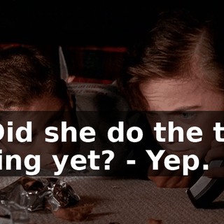 - Did she do the toy thing yet? - Yep.
