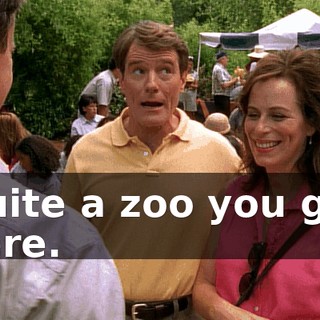 Quite a zoo you got here.