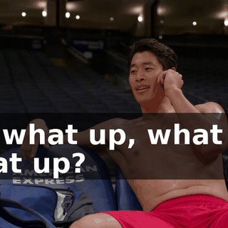 Yo, what up, what up, what up?