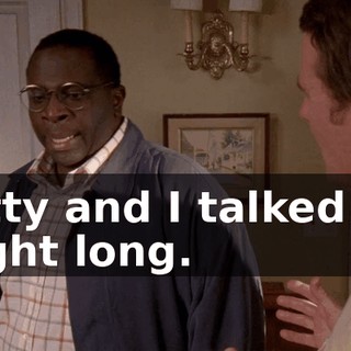 Kitty and I talked all night long.