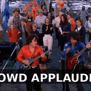 (CROWD APPLAUDING)