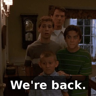 We're back.
