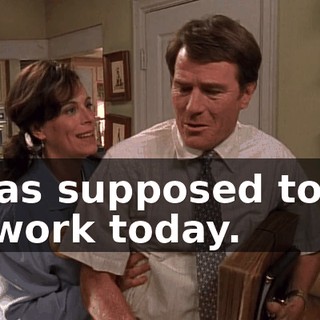 I was supposed to do at work today.