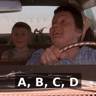 ♪ A, B, C, D ♪