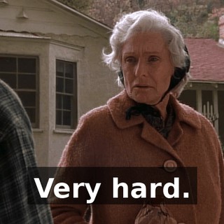 Very hard.