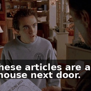 All these articles are about the house next door.