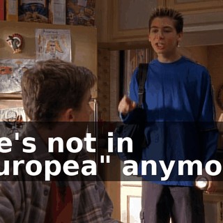 she's not in "Europea" anymore.