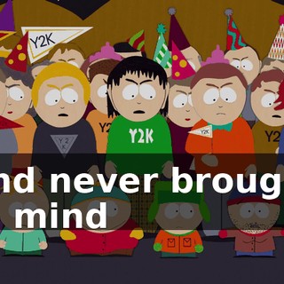 ♪ And never brought to mind ♪