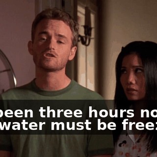 It's been three hours now. The water must be freezing.