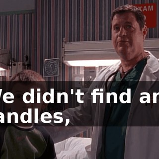 We didn't find any candles,