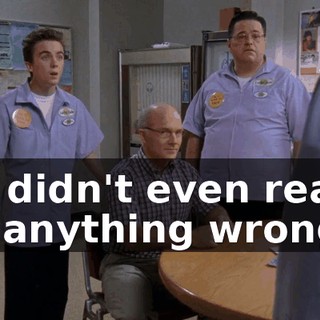 He didn't even really do anything wrong.