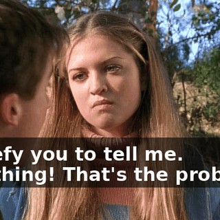 - I defy you to tell me. - Nothing! That's the problem!