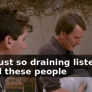 It's just so draining listening to all these people