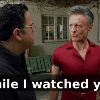 while I watched you