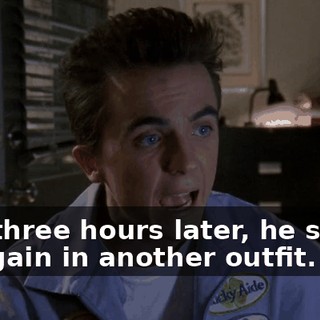 And three hours later, he shows up again in another outfit.