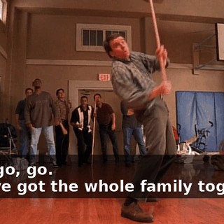 - Go, go, go. - We've got the whole family together.