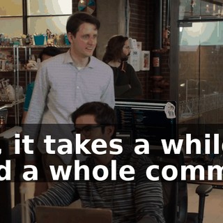 Um, it takes a while to read a whole commit.