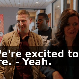 - We're excited to be here. - Yeah.