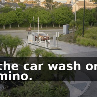 to the car wash on El Camino.