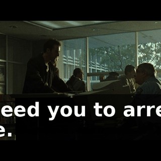 I need you to arrest me.
