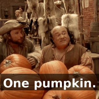 One pumpkin.