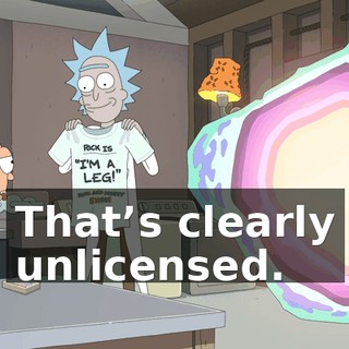 That’s clearly unlicensed.