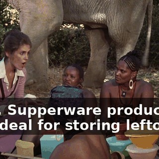 Also, Supperware products are ideal for storing leftovers