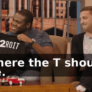 where the T should be.