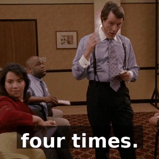 four times.