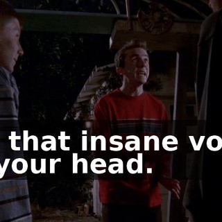 for that insane voice in your head.
