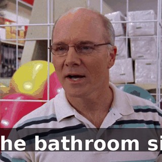 in the bathroom sink.