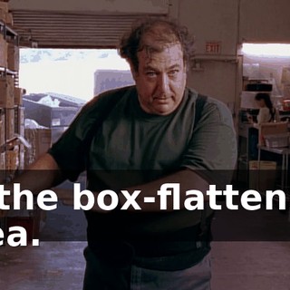 to the box-flattening area.