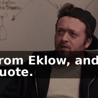 From Eklow, and I quote.